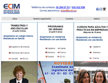 Tablet Screenshot of ecim.es