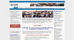 Desktop Screenshot of ecim.no