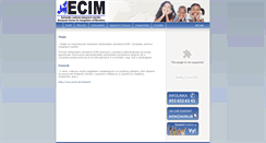 Desktop Screenshot of ecim.sk
