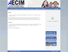 Tablet Screenshot of ecim.sk